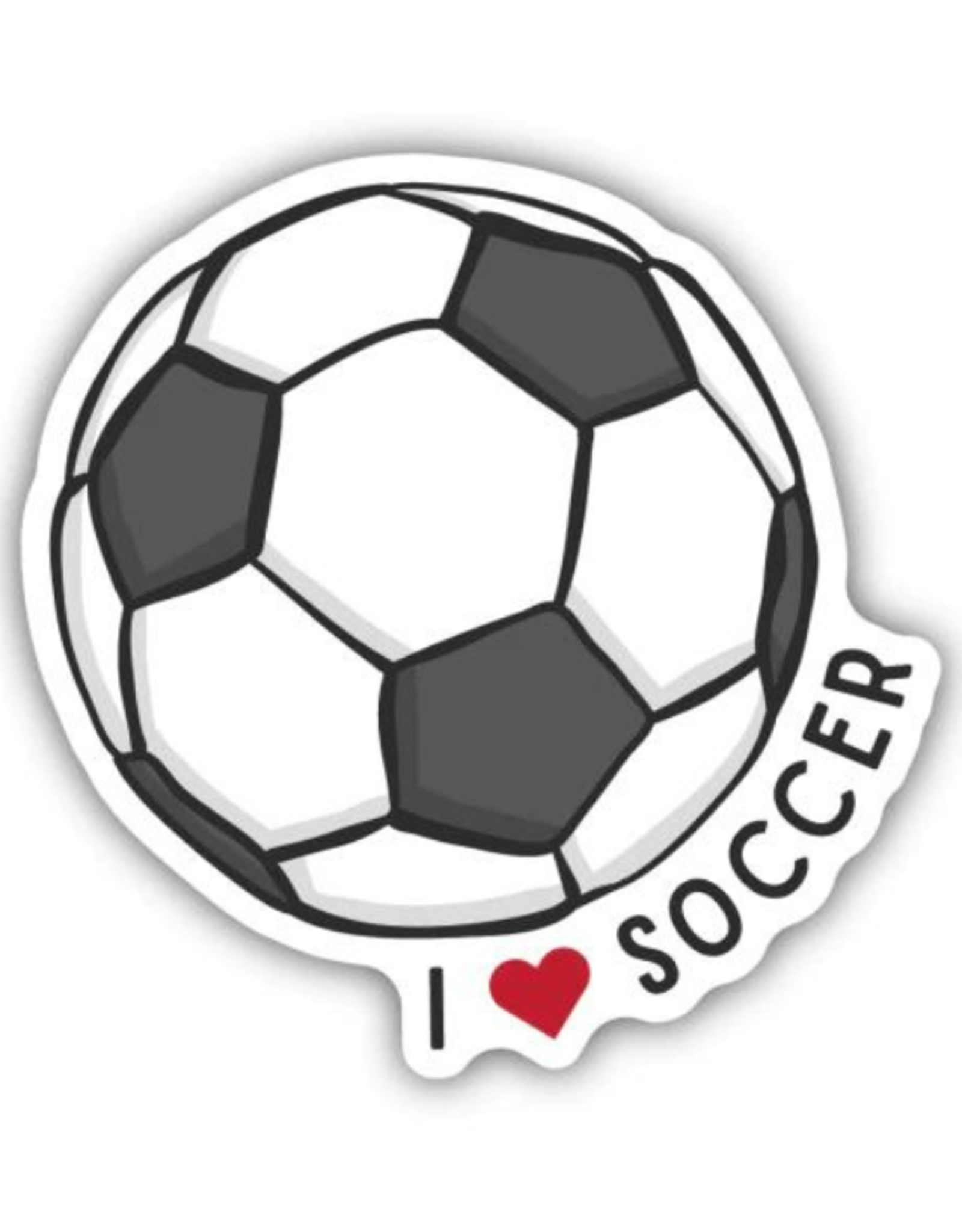 Stickers Northwest Inc. Stickers Northwest Inc. - I Love Soccer Ball Sticker
