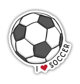 Stickers Northwest Inc. I Love Soccer Ball Sticker