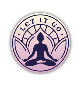 Stickers Northwest Inc. Let It Go Yoga Badge Sticker
