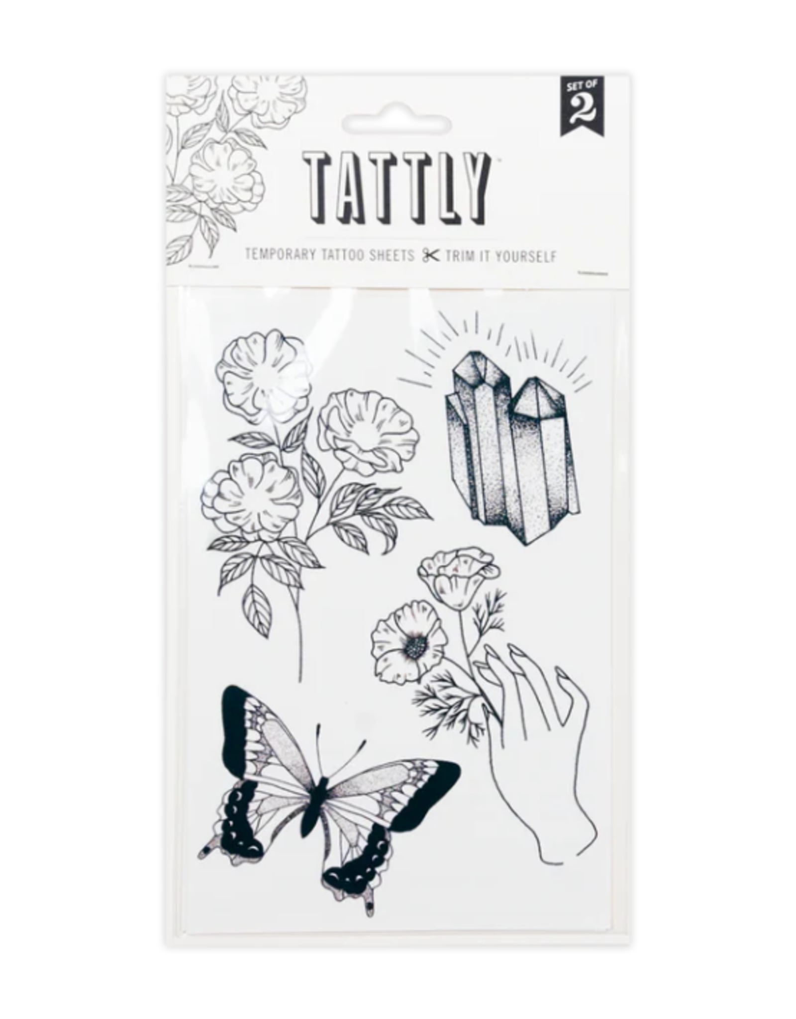 Tattly Tattly - Earthly Gems Tattoo Sheet