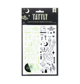 Tattly Curiosities Tattoo Sheet (Glow in the Dark)