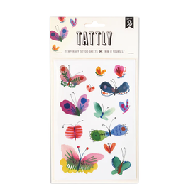 Tattly Butterfly Frenzy Tattoo Sheet