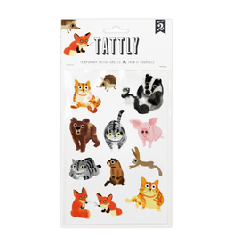 Tattly Furry Friends Tattoo Sheet