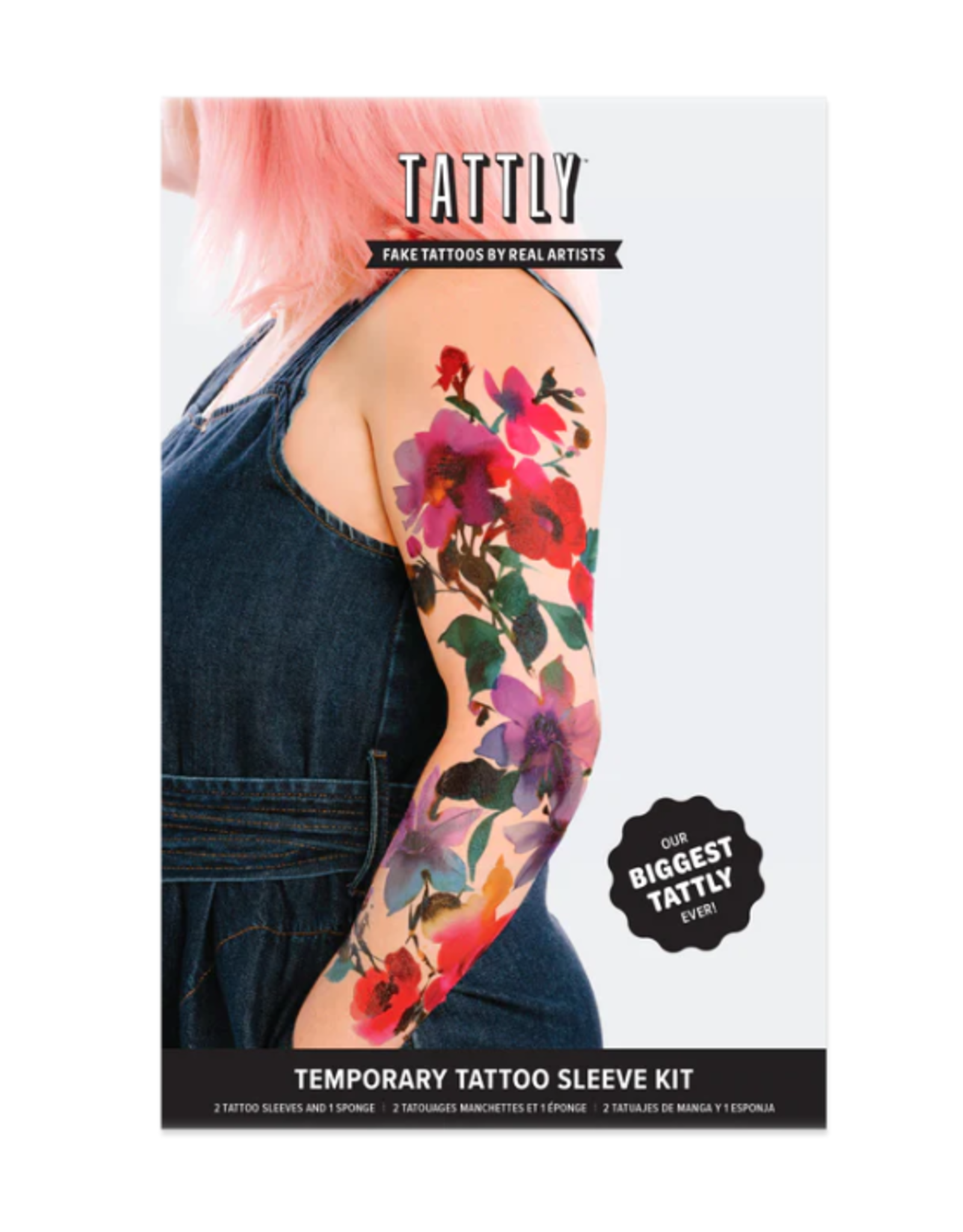 Tattly Tattly - Painted Floral Tattoo Sleeve Kit