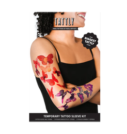 Tattly Kaleidoscope Butterflies Tattoo Sleeve Kit