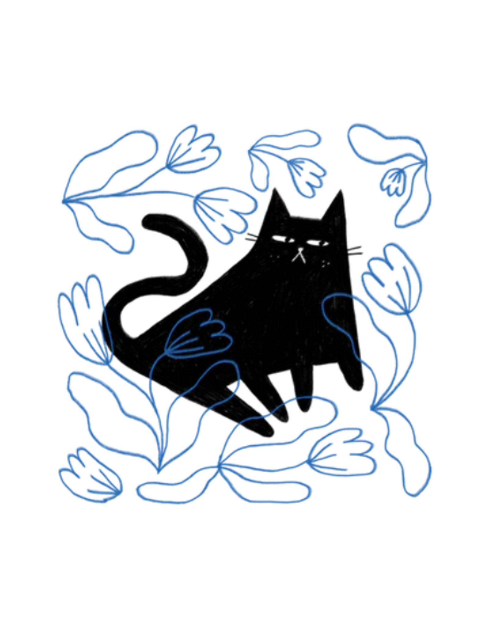 Tattly Tattly - Blue Garden Kitty Tattoo Pair