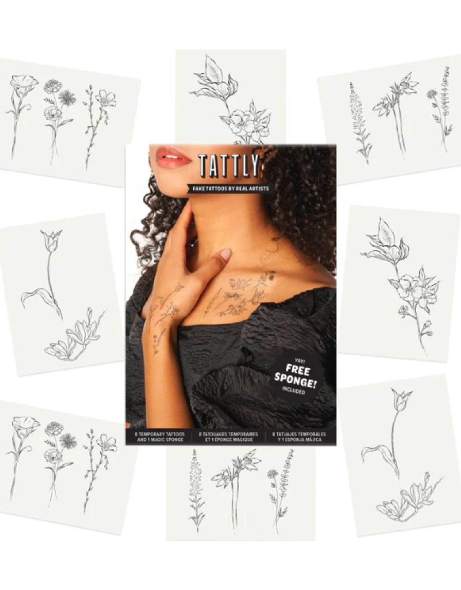Tattly Tattly - Fine Florals Tattoo Set