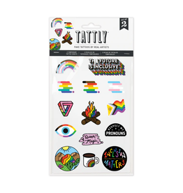 Tattly Inclusive Pride Tattoo Sheet