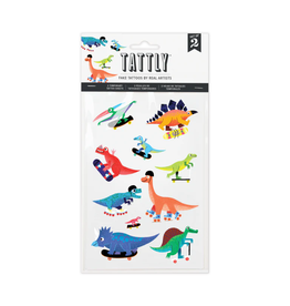 Tattly Dino Derby Tattoo Sheet