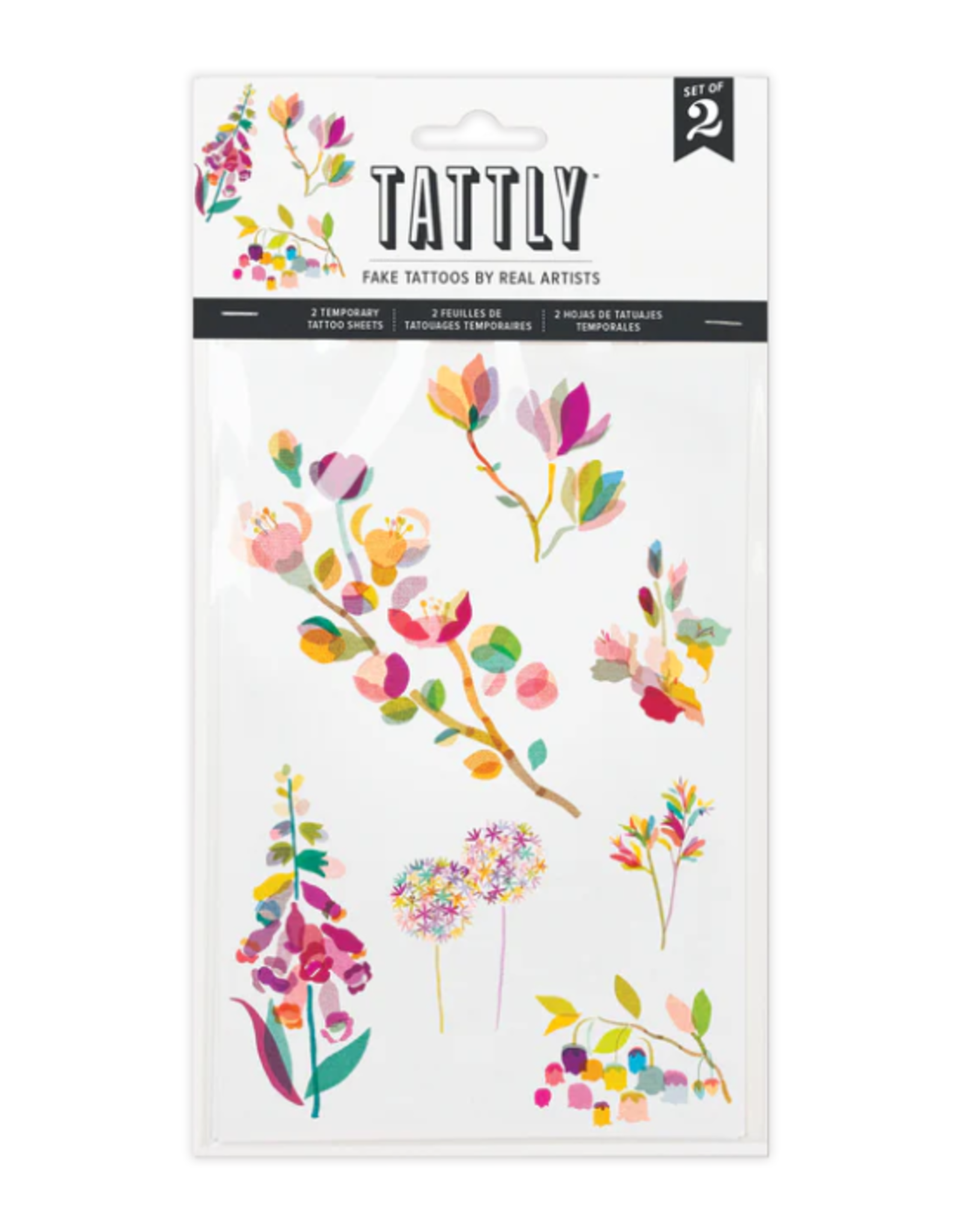 Tattly Tattly - Layered Flora Tattoo Sheet