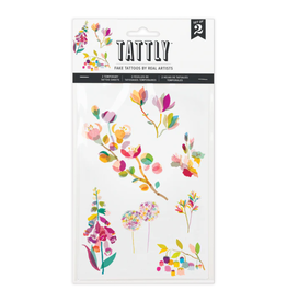 Tattly Layered Flora Tattoo Sheet