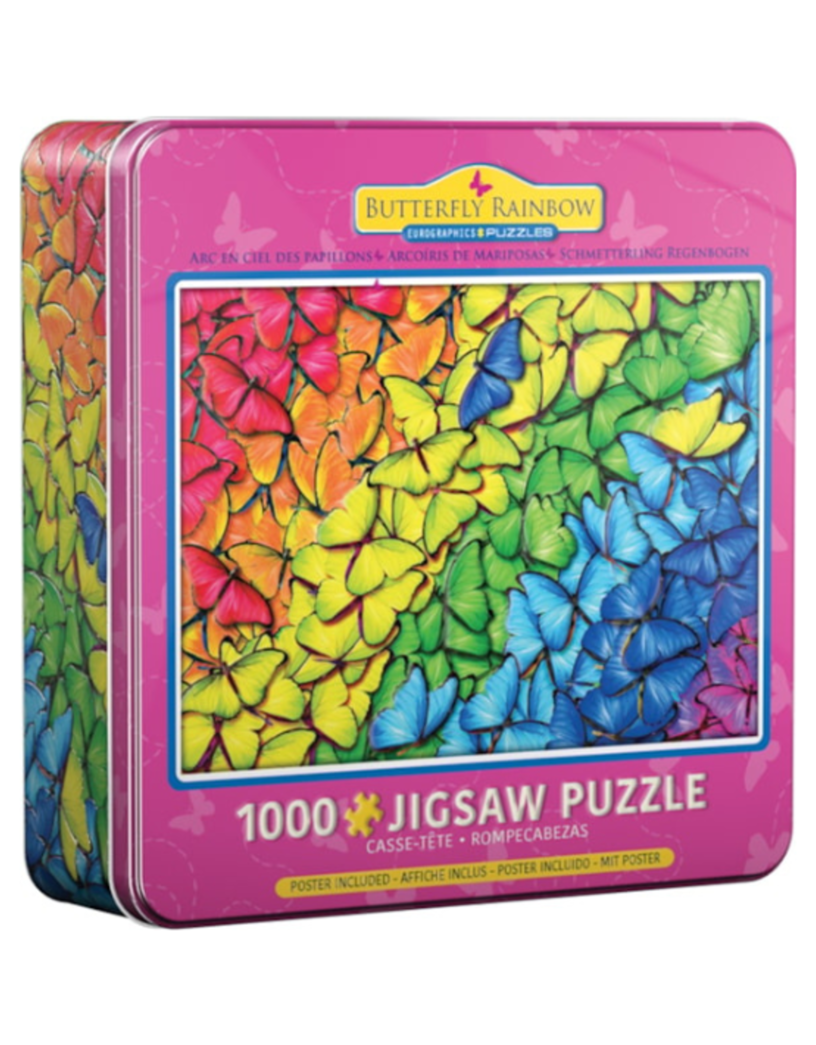 Eurographics Eurographics - 1000pcs - Butterfly Rainbow Tin