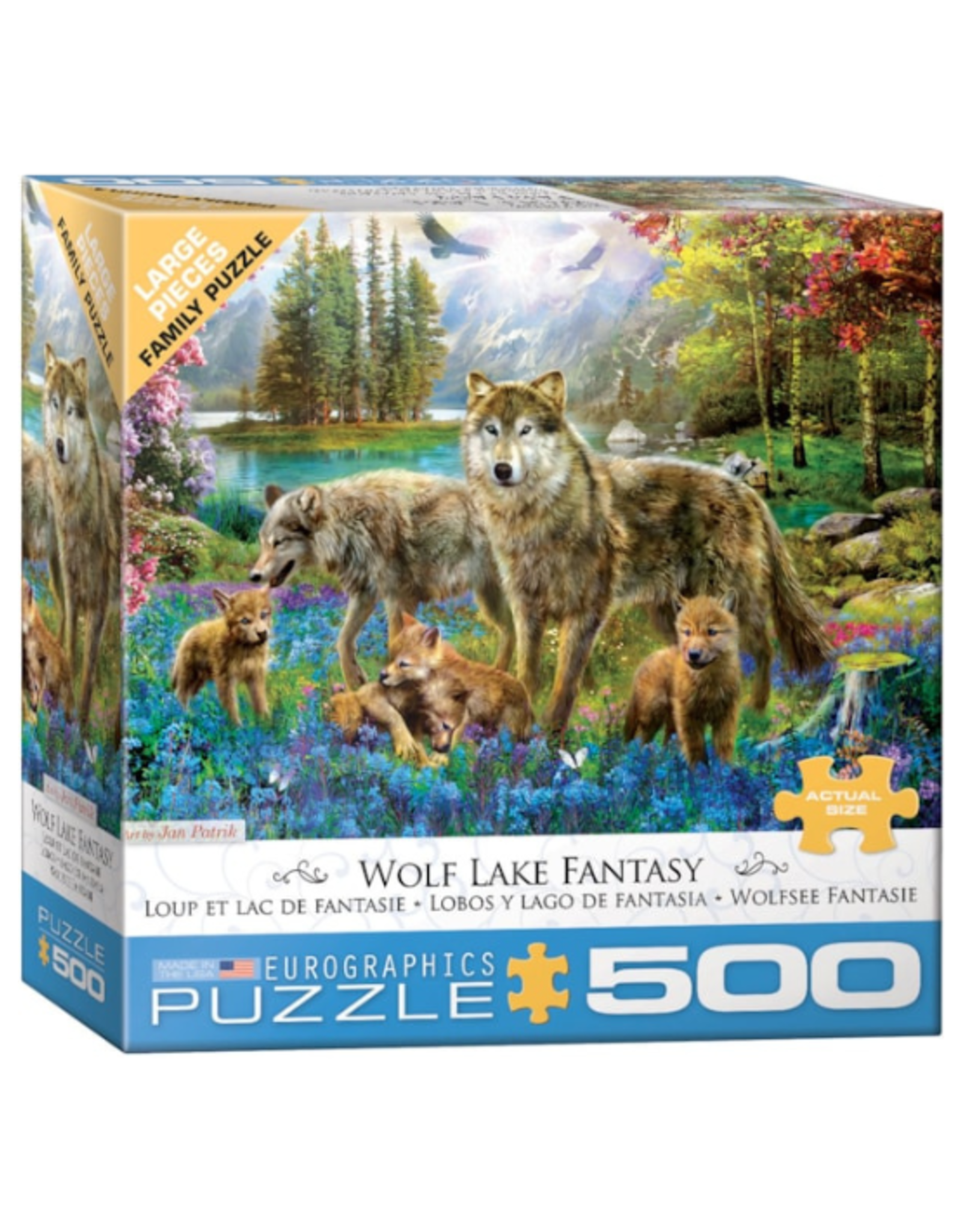 Eurographics - 500pcs - Wolf Lake Fantasy