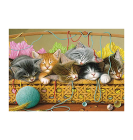 Cobble Hill Kittens in Basket (35pcs, Tray)