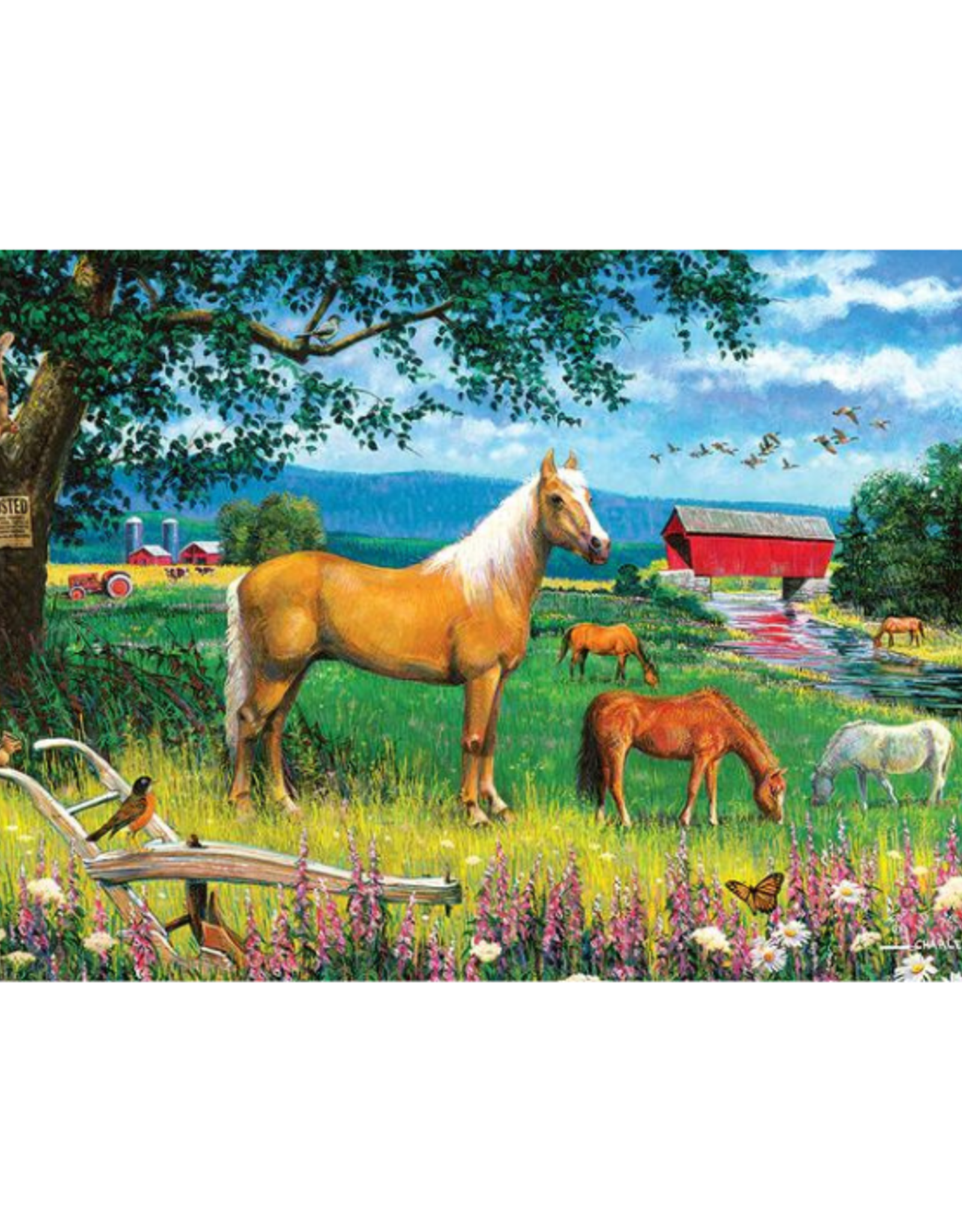 Cobble Hill Cobble Hill - 35pcs Tray - Horses in the Field