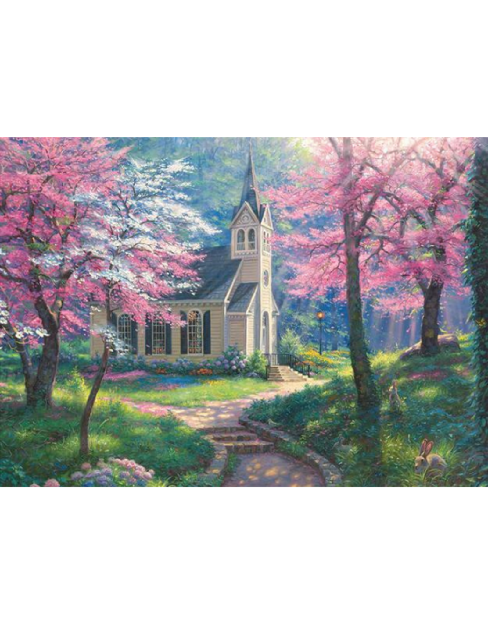 Cobble Hill Cobble Hill - 35pcs Tray - Cherry Blossom Chapel