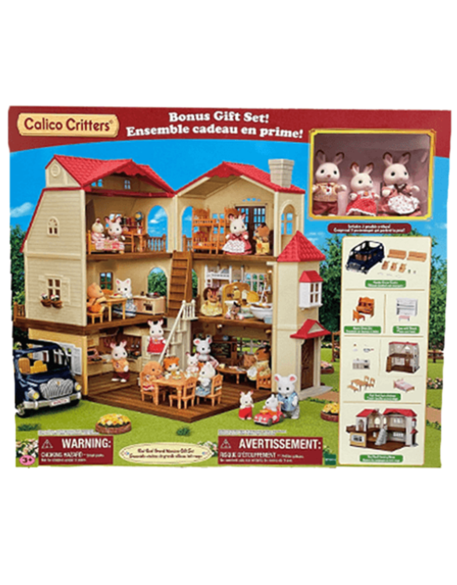 Calico Critters Calico Critters - Red Roof Grand Mansion Gift Set