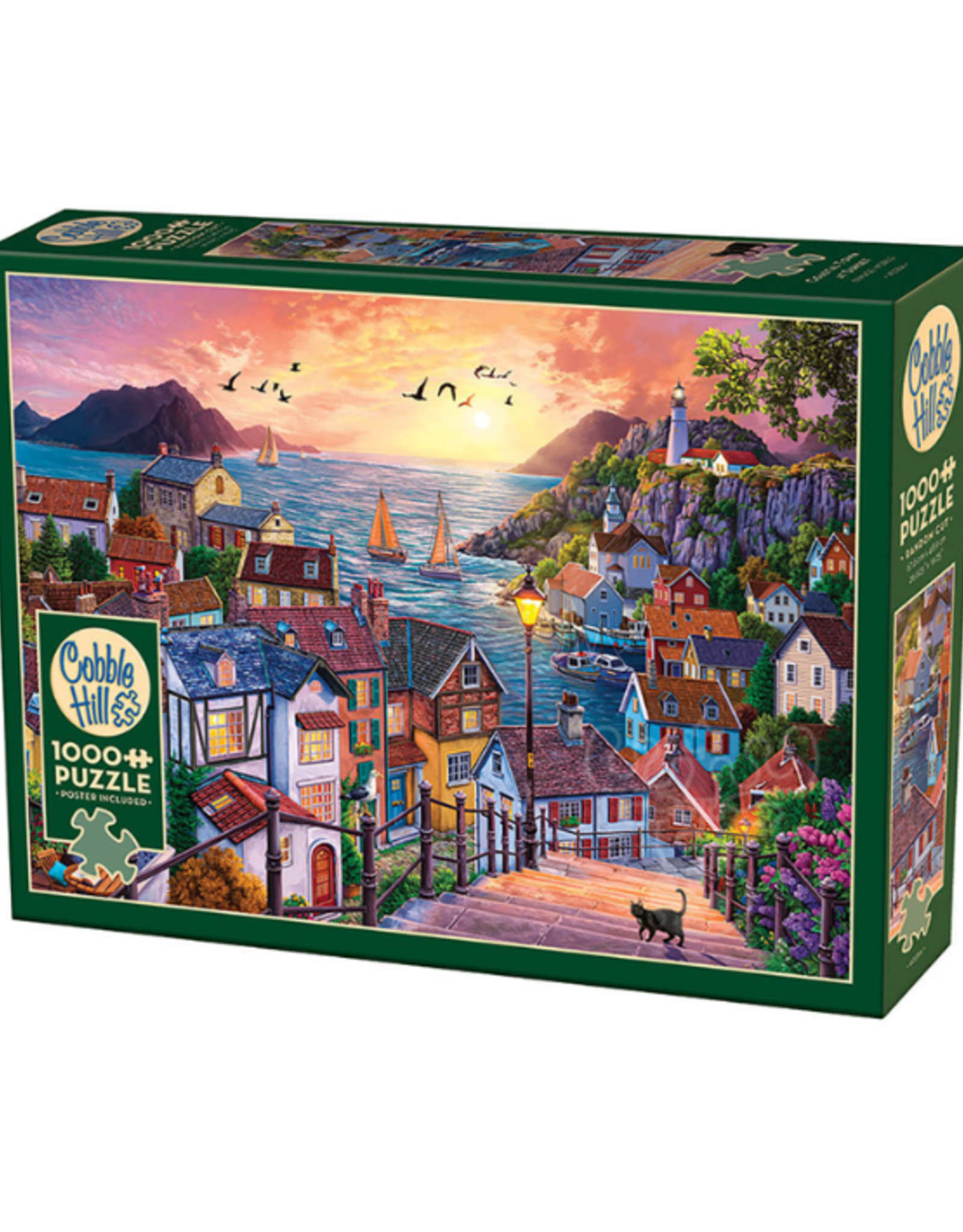 Cobble Hill Cobble Hill - 1000pcs - Coastal Town at Sunset
