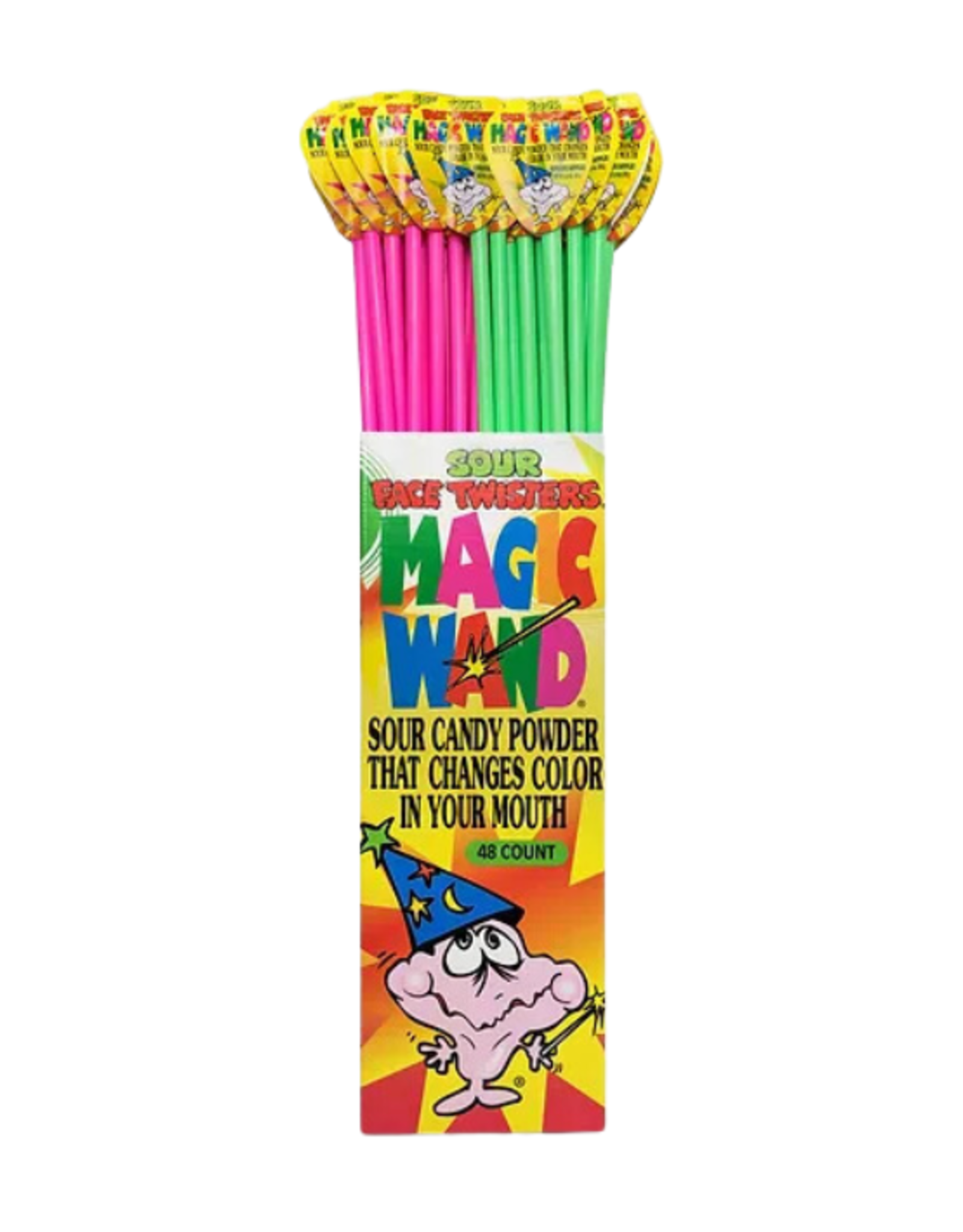 Jimmy Zee's Sour Face Twisters - Strawberry Magic Wand