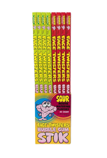 Jimmy Zee's Sour Face Twisters - Strawberry Big Stik Bubble Gum