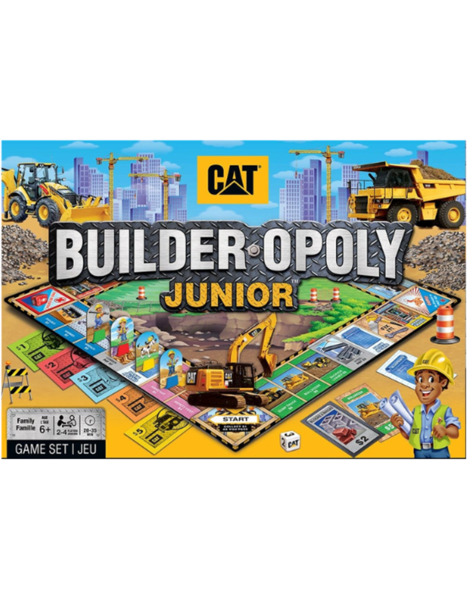 MasterPieces MasterPieces - Caterpillar Builder-Opoly Junior