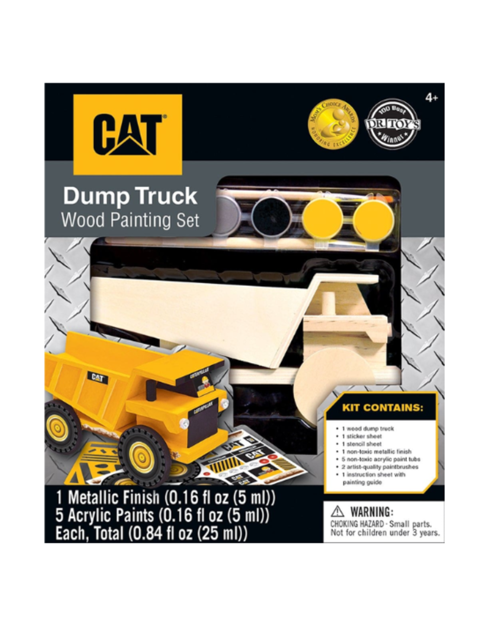 MasterPieces MasterPieces - Caterpillar Dump Truck Wood Craft & Paint Kit