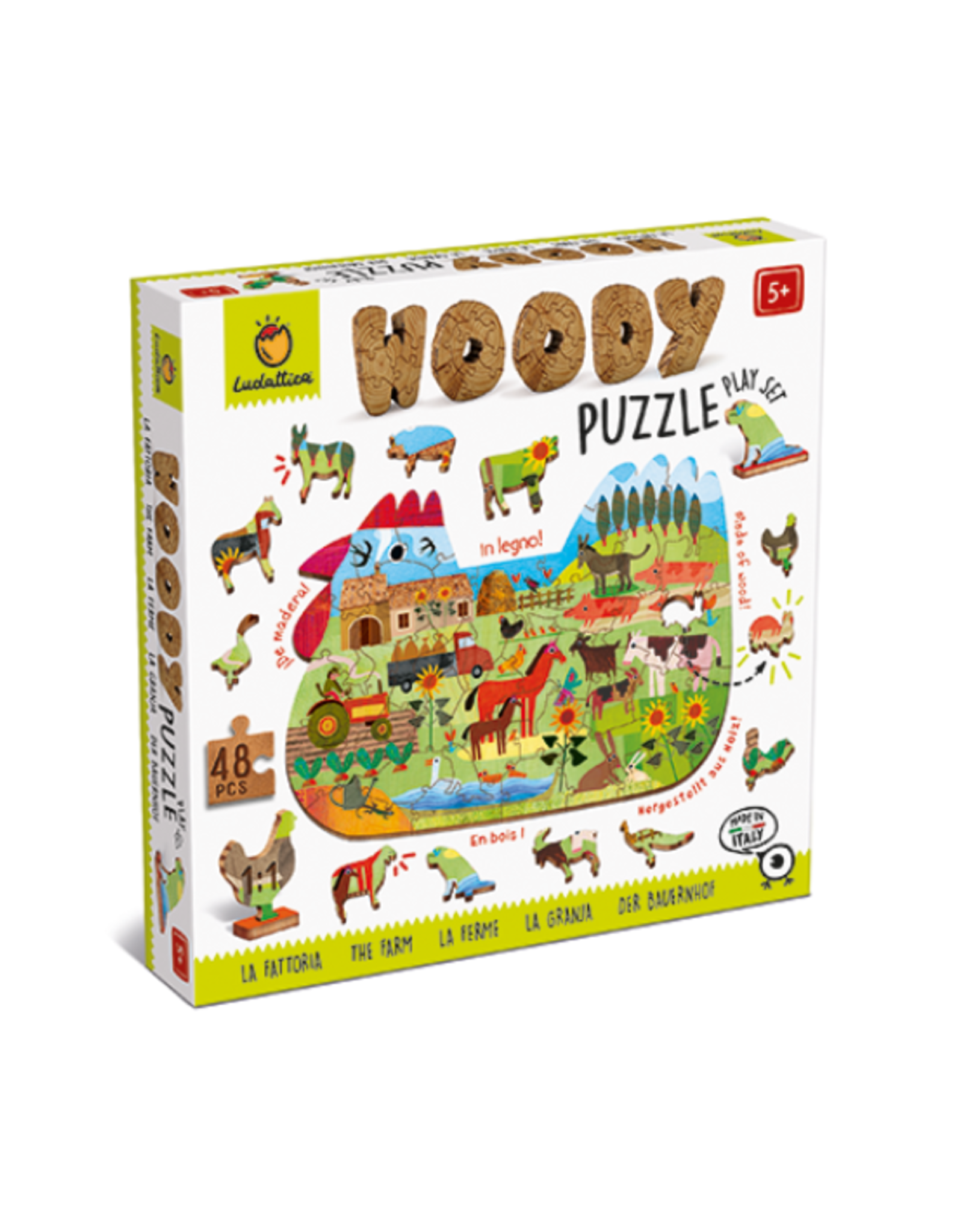 Ludattica Ludattica - The Farm Woody Puzzle