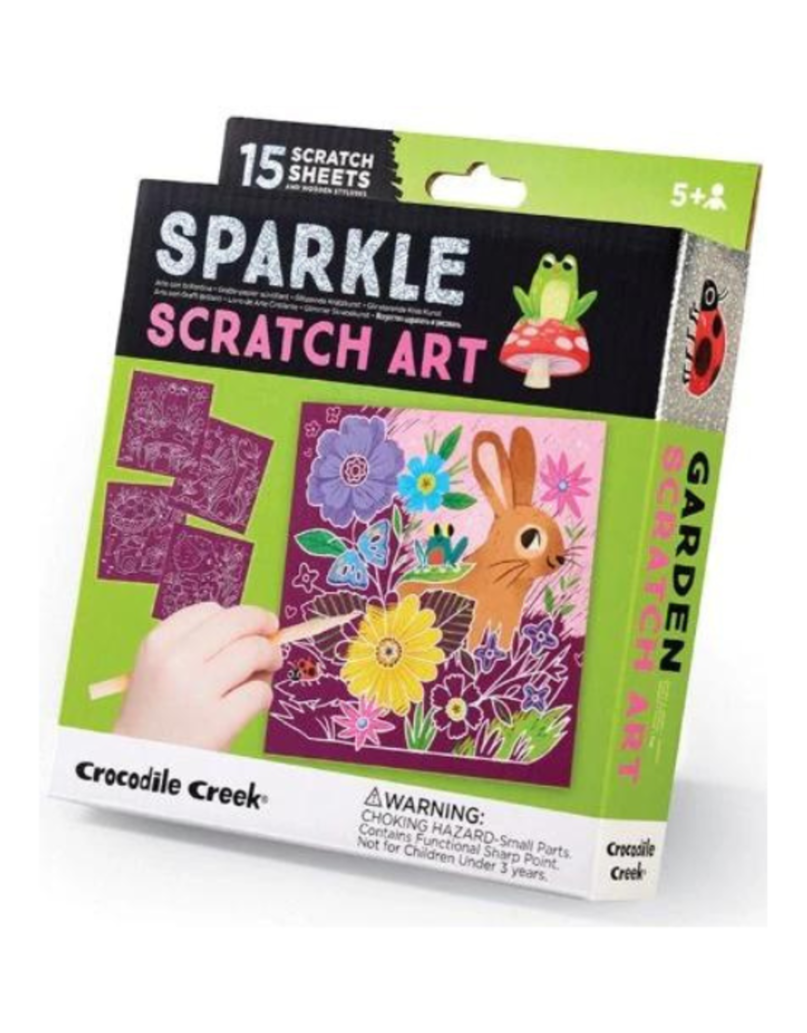 Crocodile Creek - Garden Sparkle Scratch Art