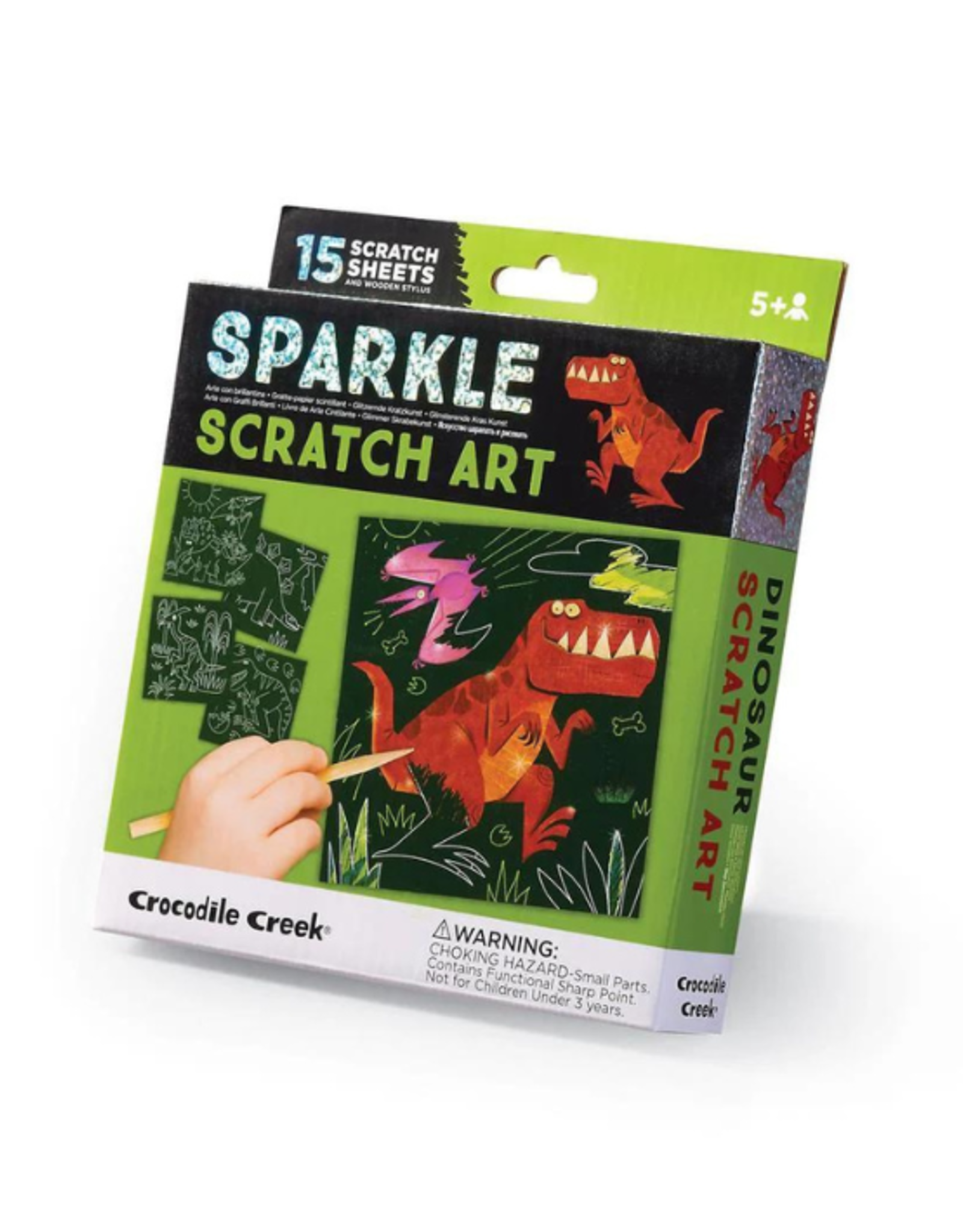 Crocodile Creek - Dinosaur Sparkle Scratch Art