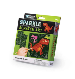 Dinosaur Sparkle Scratch Art