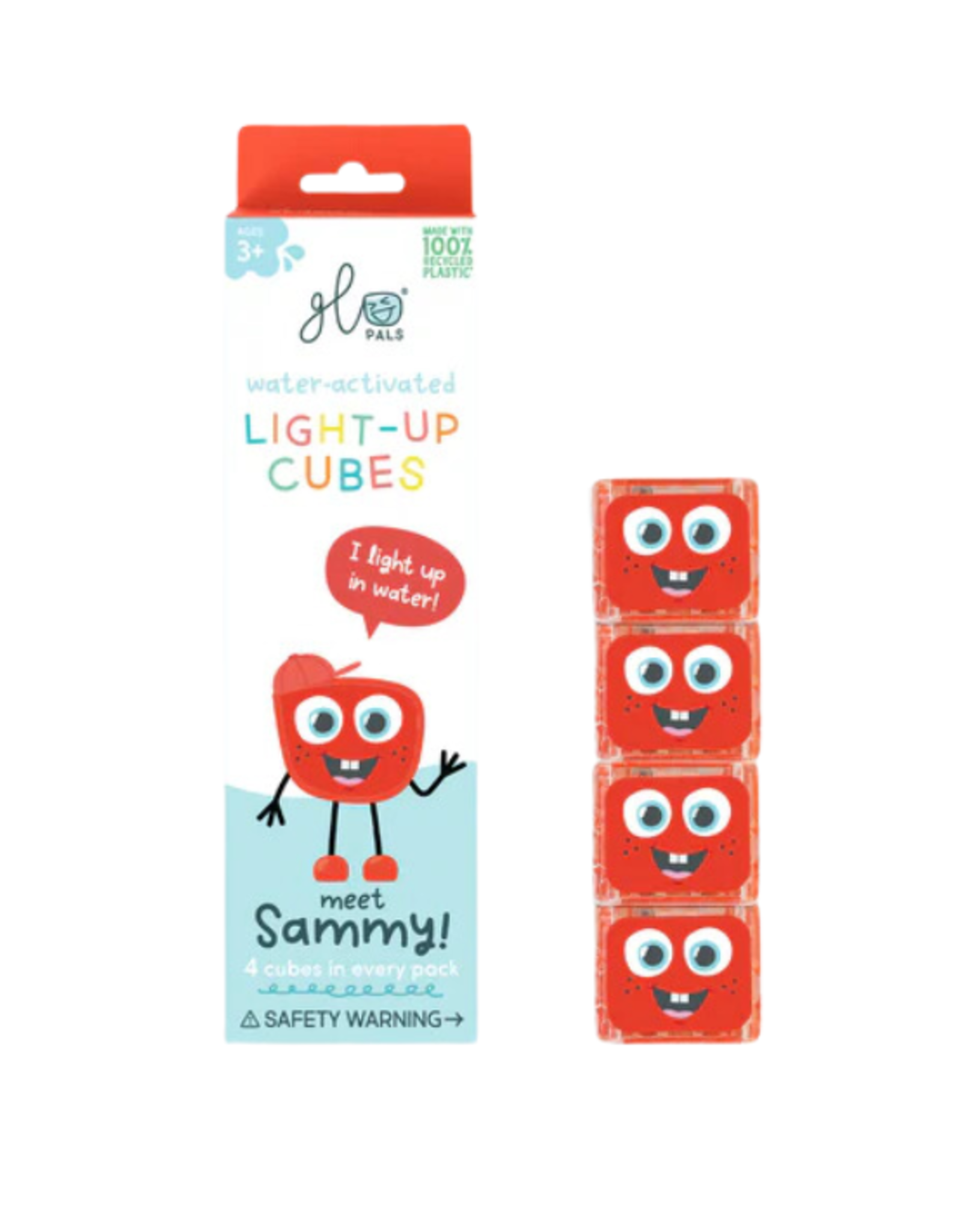 Glo Pals Glo Pals - Light Up Cubes - Sammy (Red)