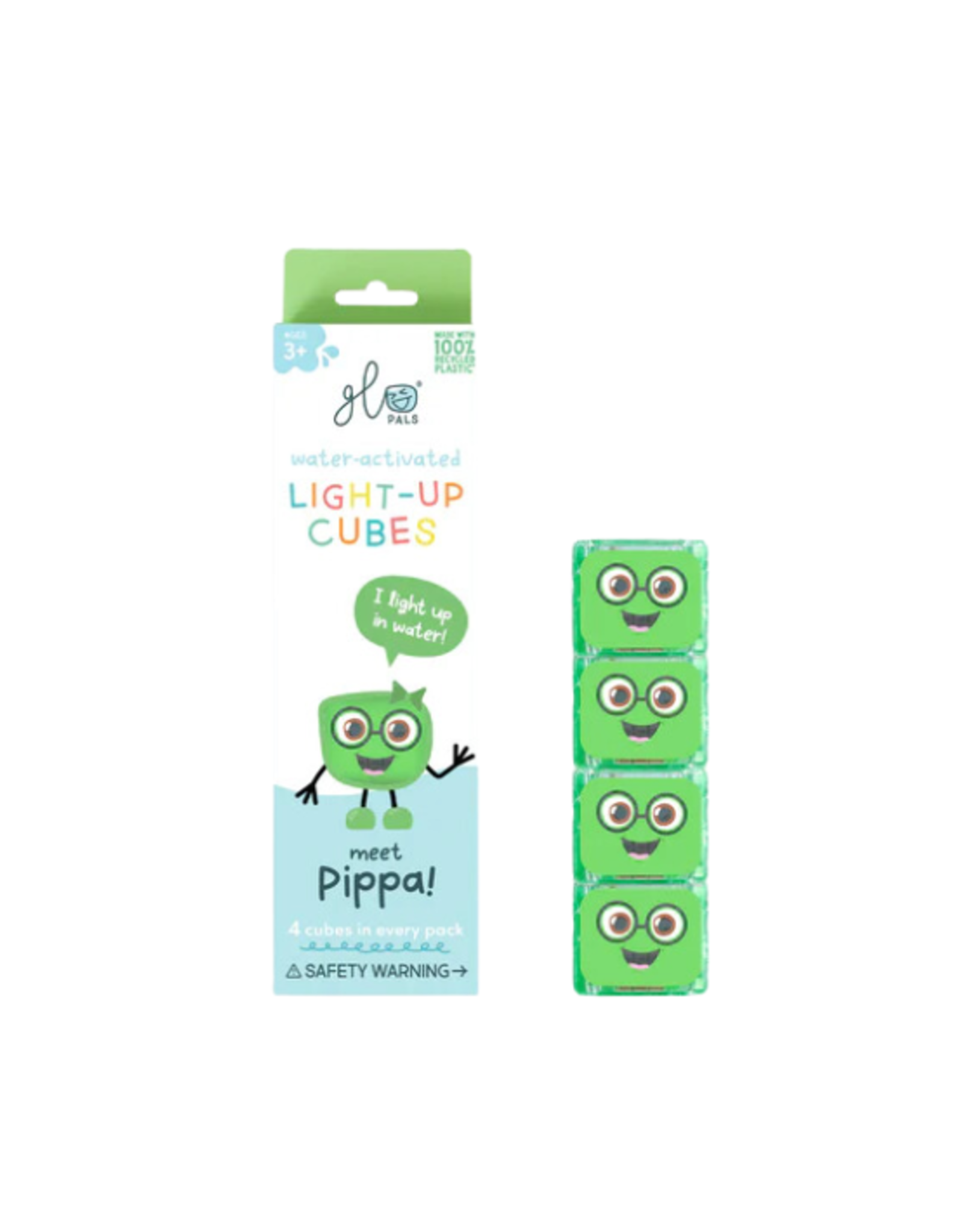 Glo Pals Glo Pals - Light Up Cubes - Pippa (Green)