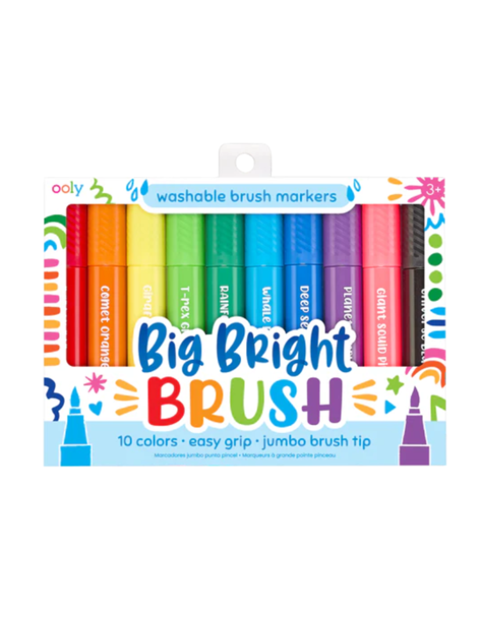 Ooly Ooly - Big Bright Brush Markers Set of 10