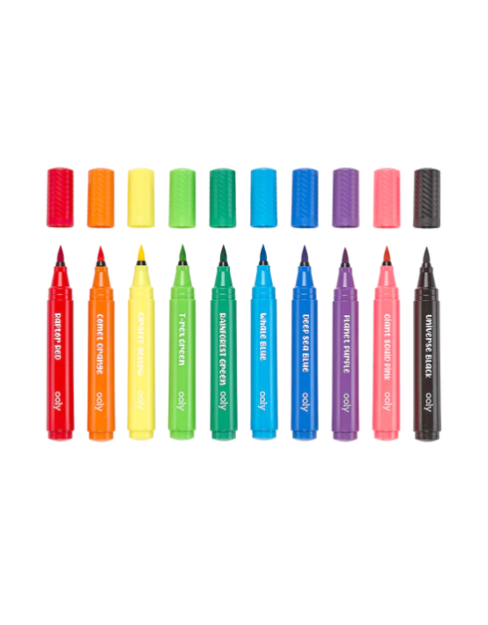 Ooly Ooly - Big Bright Brush Markers Set of 10