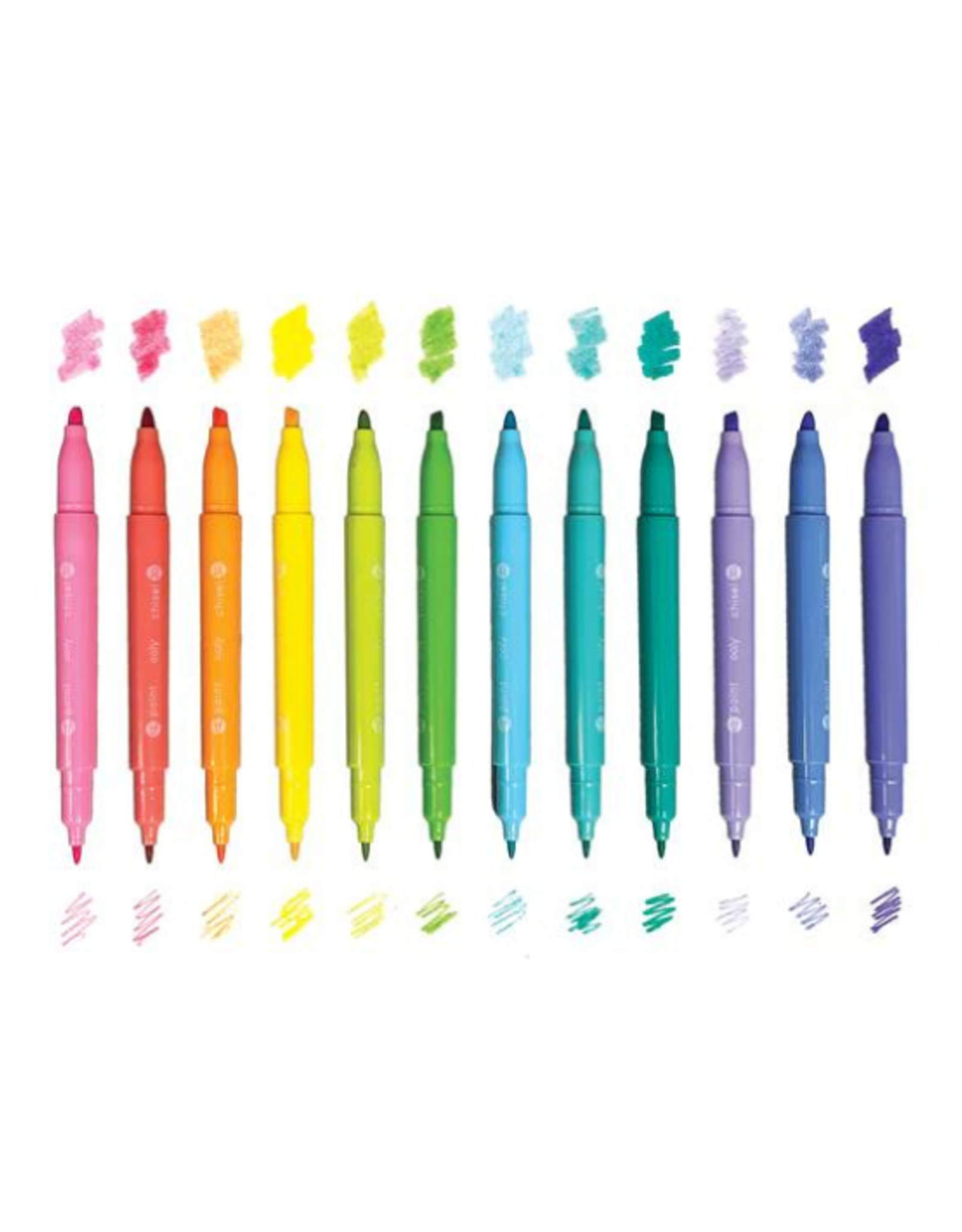 Ooly Ooly - Pastel Hues Dual Tip Markers Set of 12