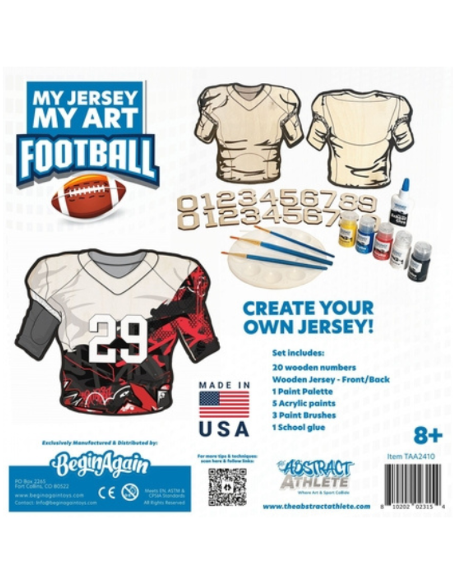 The Abstract Athlete The Abstract Athlete - My Jersey, My Art Football Art Kit