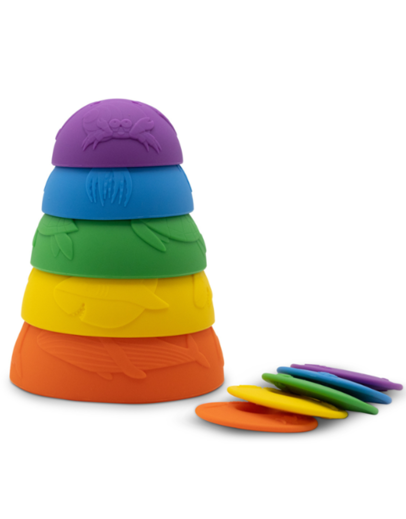 Jellystone Designs Jellystone Designs - Ocean Stacking Cups - Rainbow