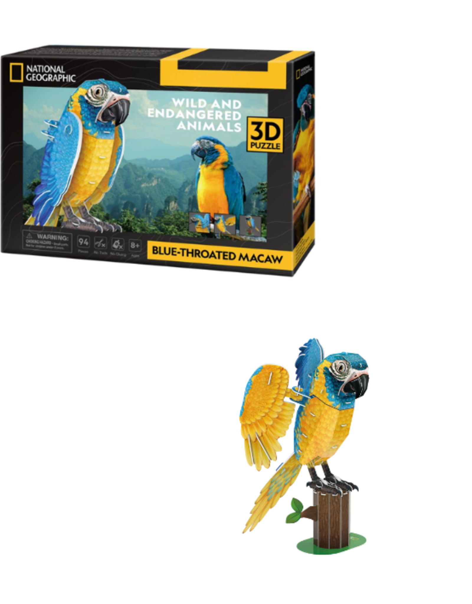 National Geographic - Blue Throated Macaws 3D Puzzle