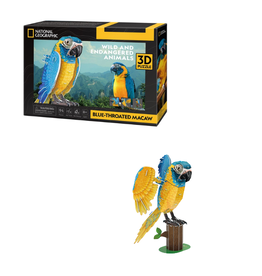 National Geographic Blue Throated Macaws 3D Puzzle