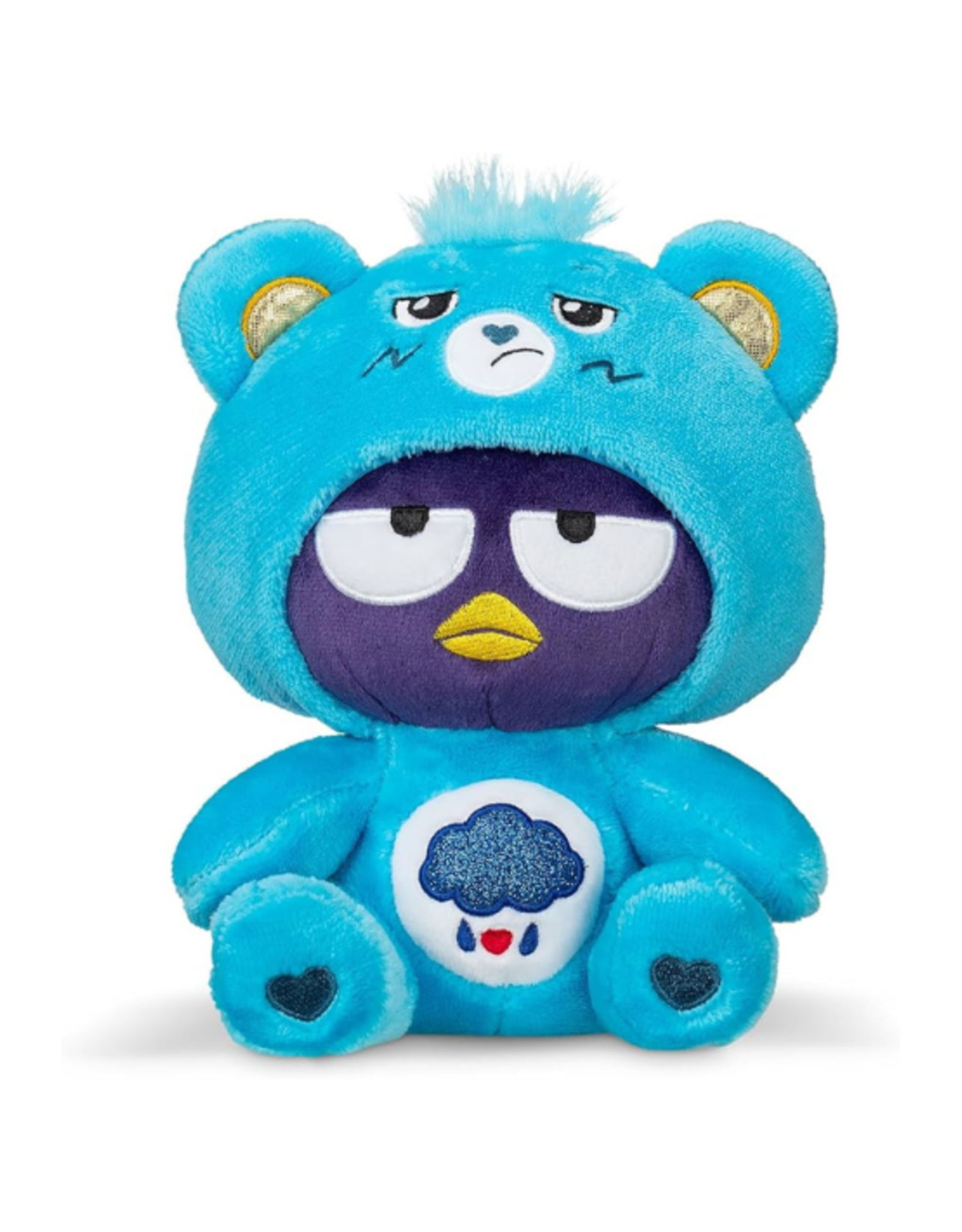 Basic Fun Basic Fun - 8" Hello Kitty Care Bear Fun Size Plush - Badtz-Maru/Grumpy Bear