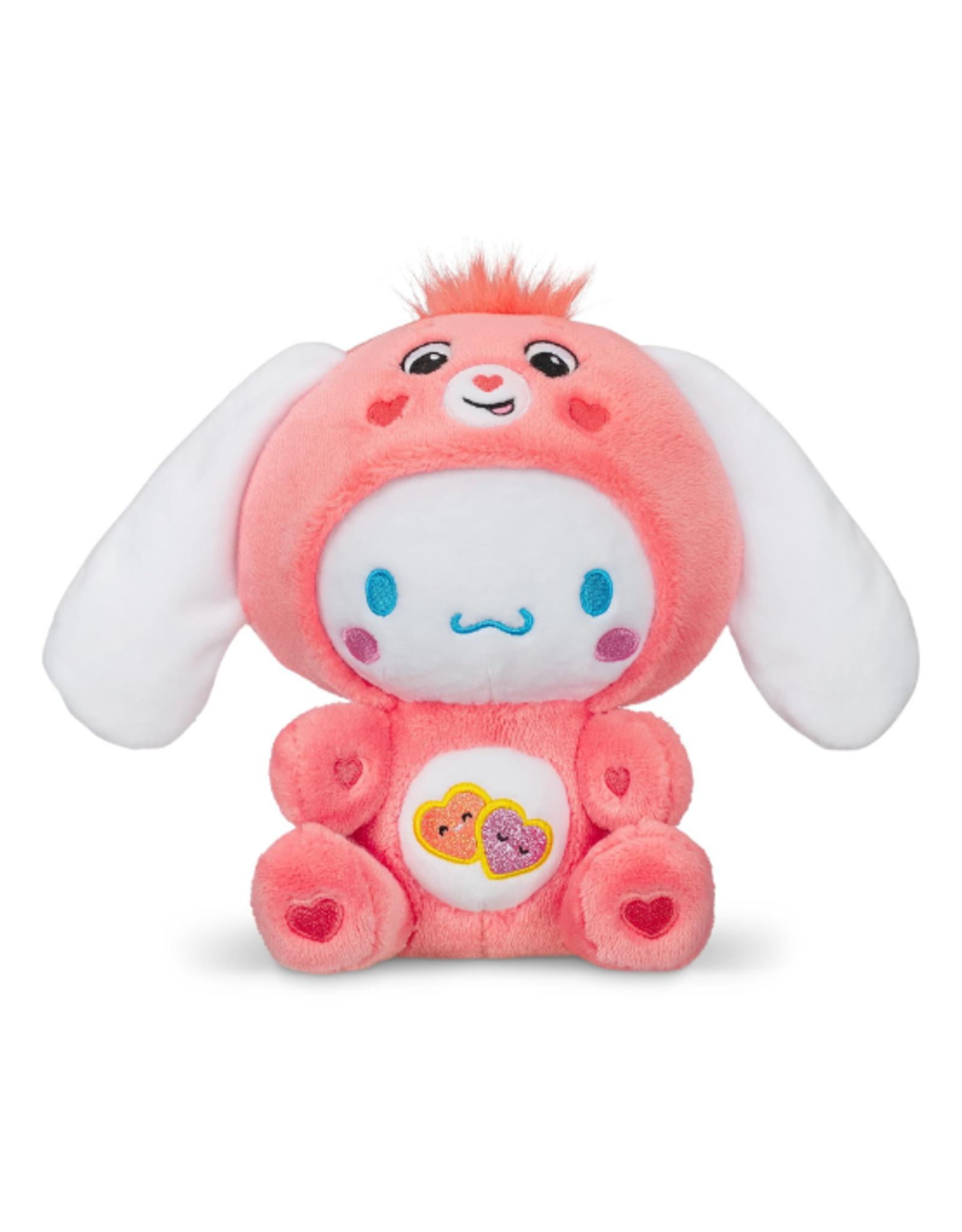 Basic Fun Basic Fun - 8" Hello Kitty Care Bear Fun Size Plush - Cinnamoroll/Love-a-Lot Bear
