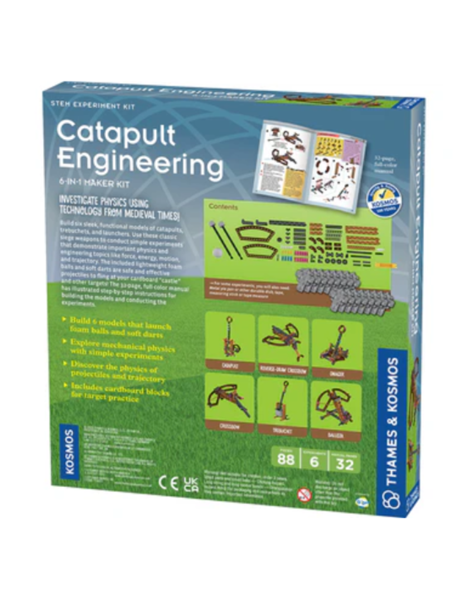 Thames & Kosmos Thames & Kosmos - Catapult Engineering: 6-in-1 Maker Kit