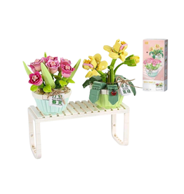 Loz Block Spring Tulip Orchid Flower Pot