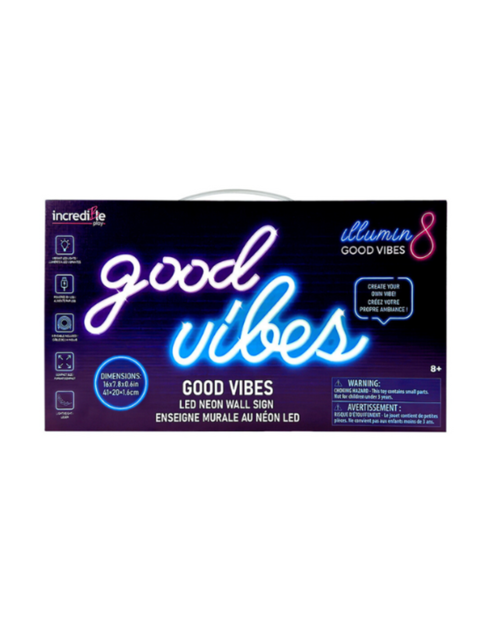 Incredible Novelties - Good Vibes LED Neon Wall Sign