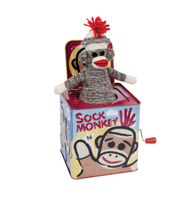 Schylling Sock Monkey Jack in the Box