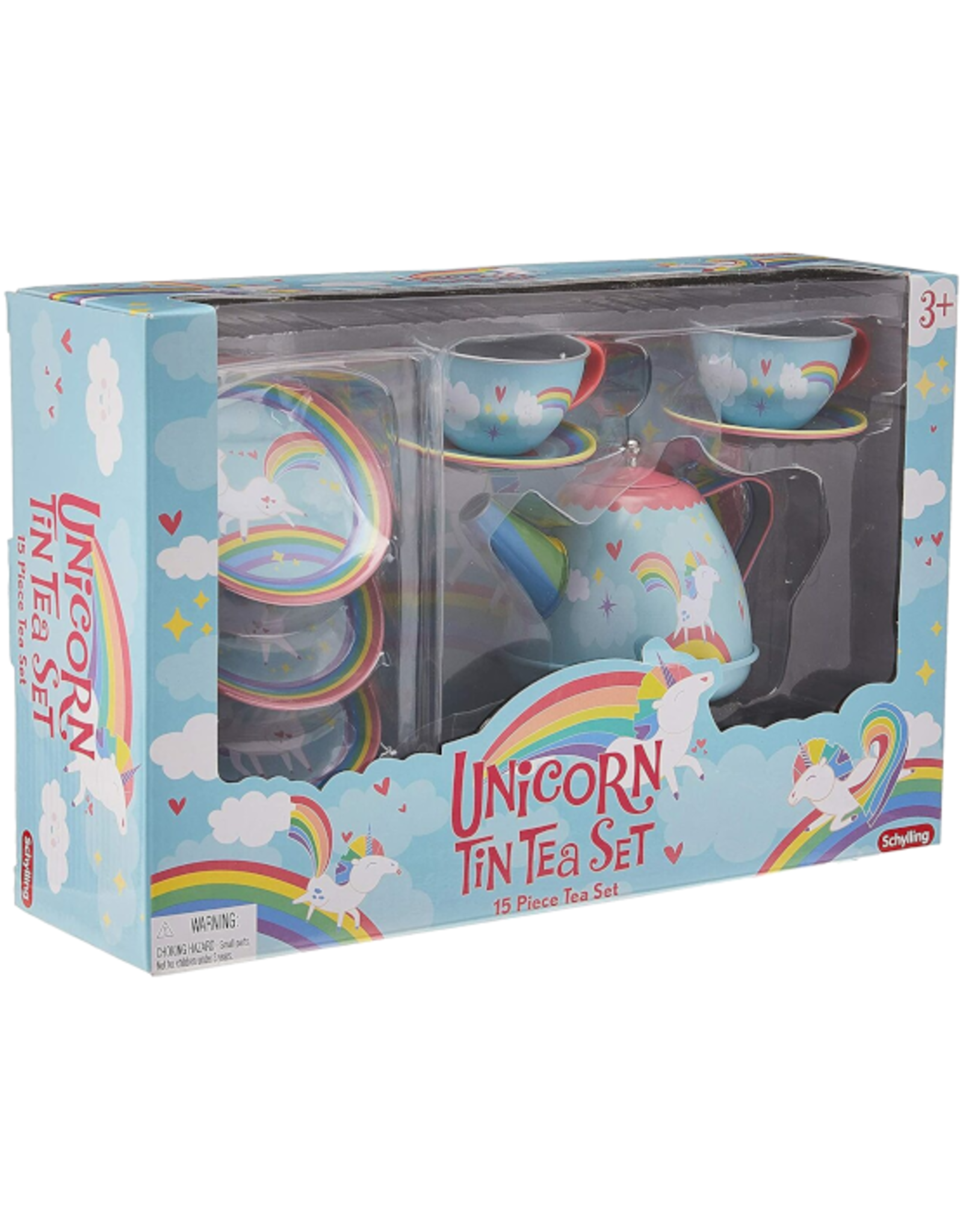 Schylling Schylling - Unicorn Tin Tea Set