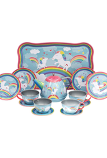 Schylling Schylling - Unicorn Tin Tea Set