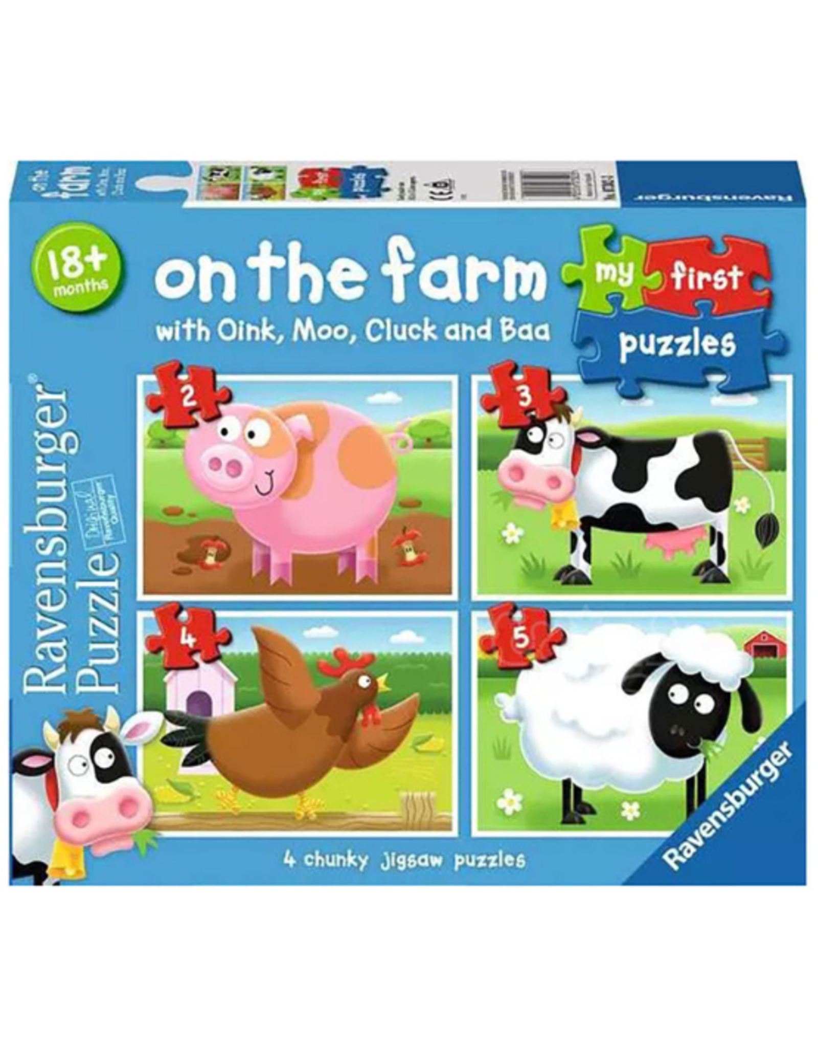Ravensburger Ravensburger - My First Puzzle - 2, 3, 4, 5, pcs - On the Farm