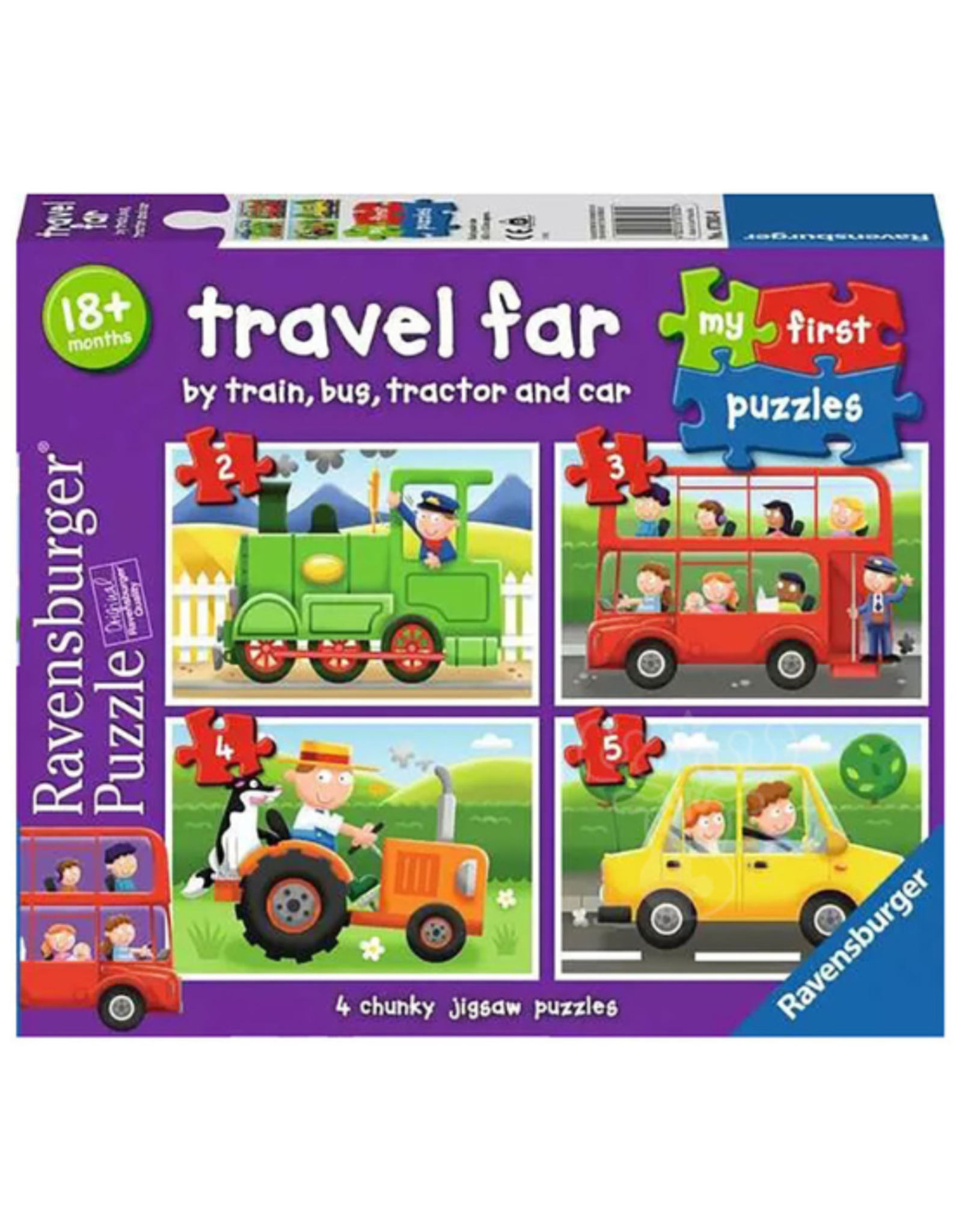 Ravensburger Ravensburger - My First Puzzle - 2, 3, 4, 5 pcs - Travel Far