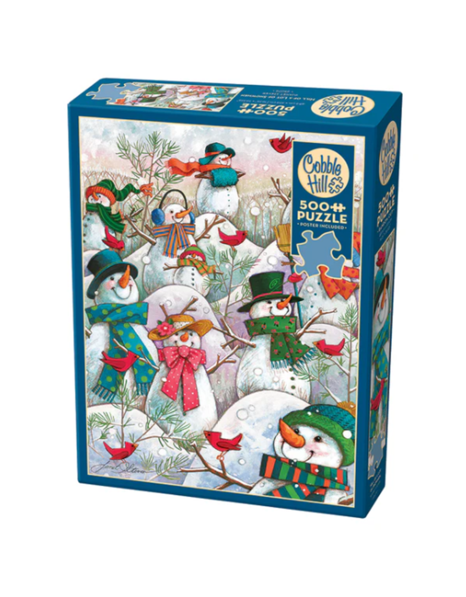 Cobble Hill Cobble Hill - 500pcs - Hill of a Lot of Snowmen